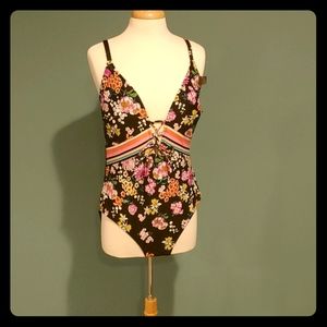 Kenneth Cole swimsuit black one piece